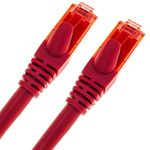 Cable de red ethernet Cat. 6a UTP de 0,5 m de color rojo ultra flexible - LJ10100 - 06