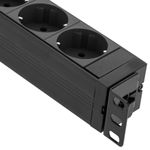 Regleta de enchufes PVC para armario rack 19" 1U con 8 schuko e interruptor - RE13100 - 07