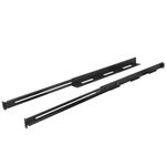 Guías laterales rack 19" 1U ajustables de fondo 650mm hasta 1090mm 90Kg negro - RB01700 - 03