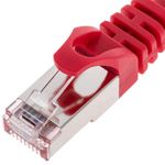 Cable de red ethernet Cat. 6a FTP de 0,25 m de color rojo - LJ20100 - 06