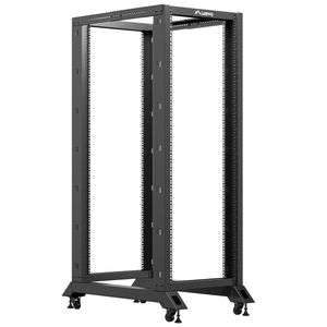 Armario Rack abierto 19" 32U F1000 600x1000x1673mm desmontado DIY negro Lanberg