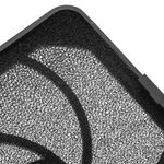 Rejilla de ventilación de plástico con pestañas y filtro de espuma para ventiladores de 120mm - RK06100 - 07