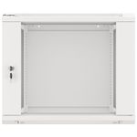 Armario Rack mural 19" 9U F600 600x600x512mm pared desmontado DIY blanco Lanberg - WK36900 - 08