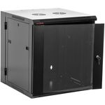 Armario rack mural 19'' pivotante 12U 600x550x635mm pared negro SOHORack GO montado - WK04400 - 01