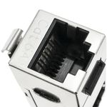 Conector keystone RJ45 hembra a RJ45 hembra Cat.6A FTP compacto metálico - RX03700 - 04