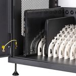 Armario de carga y transporte para 14 tablets y portátiles negro con 16 schuko en 2 regletas - WM05600 - 07