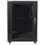 Armario Rack 19" de pie 15U F600 600x600x848mm negro Lanberg - WL50100 - 05