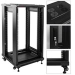 Armario rack 19" de pie 22U 600x1000x1160mm puerta perforada MobiRack GO montado - WA10300 - 02