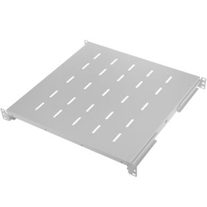 Bandeja rack 19" 1U 500mm ajustable en profundidad 500-630mm blanco
