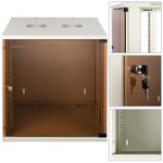Armario Rack 19" Mural 12U 540x450x584mm Gris Claro RAL 7035 SOHOrack - WQ01400 - 02