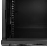 Armario rack mural 19" 9U 600x450x500mm pared negro SOHORack con rejilla - WY02300 - 08