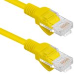 Cable de red ethernet Cat. 6 UTP de 10 m de color amarillo fluke tested PCU6-10CC-1000-Y - RU18600 - 02