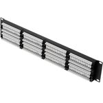 Patch panel de 48 RJ45 Cat.6 UTP 2U negro - RC03301 - 03