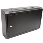 Armario rack mural 19'' 6U 600x150x370mm pared con puerta metálica SOHORack - WK00600 - 01