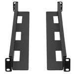 Guías laterales rack 19" 1U ajustables de fondo 650mm hasta 1090mm 90Kg negro - RB01700 - 02