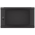 Armario Rack mural 19" 6U F450 600x450x379mm pared desmontado DIY negro Lanberg - WK31500 - 08
