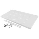 Bandeja fija blanca para armario rack 19" fijación lateral 1U profundidad de 270 mm Lanberg AK-1001-S - WK21100 - 02
