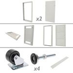 Armario rack 19" de pie 42U 600x800x2000mm blanco MobiRack de RackMatic - WR07200 - 09