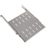 Bandeja telescópica ajustable para armario rack 19" de 1U y fondo 450mm blanco - RZ02600 - 03
