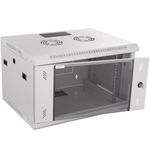Armario Rack 19" Mural 6U 600x450x370mm Gris Claro RAL 7035 SOHOrack - WR01200 - 01