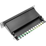 Patch panel 10" para armario rack 12 puertos RJ45 Cat.6A FTP 1U - TR03500 - 05