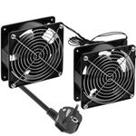Ventiladores de techo para armario rack 19" de 2 x 120mm 220VAC - RK05400 - 01
