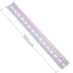 Pack de 3 carriles DIN color zinc de 300mm perforado raíl de 35x7mm - MF08500 - 02