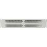 Panel guíacables blanco para armario rack 19" 2U para gestión de cables 70mm - RM03900 - 04