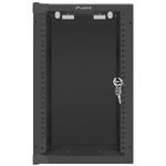 Armario Rack mural 10" 9U F310 280x310x469mm pared desmontado DIY negro Lanberg - TR19300 - 04