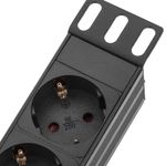 Regleta de enchufes para armario rack 19" 1U con 7 schuko e interruptor - RE08100 - 02