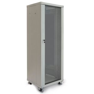 Armario rack 19" de pie 33U 600x600x1600mm blanco MobiRack GO montado