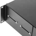 Patch Panel de fibra Óptica 2U negro de 48 SC Simplex o 48 LC duplex - FQ00700 - 07