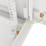 Armario Rack mural 19" 4U F600 600x600x277mm pared desmontado DIY blanco Lanberg - WK36300 - 06