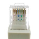Cable de red de categoría 6 Cat.6 RJ45 acodado UTP 24AWG LAN de 2 m - RJ09400 - 02