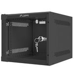 Armario Rack mural 10" 4U F310 280x310x247mm pared desmontado DIY negro Lanberg - TR18500 - 05