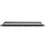 Patch panel 19" de 24 RJ45 Cat.6 UTP 0.5U Lanberg PPU6-0024-B - RD11100 - 02