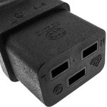Cable eléctrico alta calidad 3x1.5mm² IEC60320 C19 hembra a C14 macho 3m - FA07300 - 02