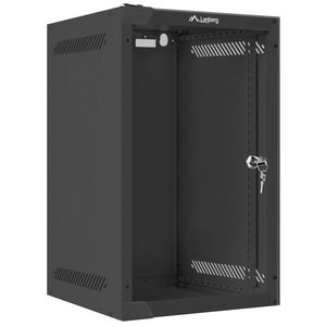 Armario Rack mural 10" 9U F310 280x310x469mm pared desmontado DIY negro Lanberg
