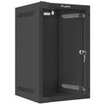 Armario Rack mural 10" 9U F310 280x310x469mm pared desmontado DIY negro Lanberg - TR19300 - 01