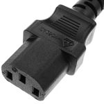 Cable de alimentación eléctrico IEC-60320 C13 a C14 de 1.8 m - CH02100 - 07