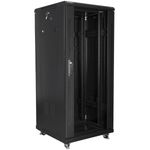Armario Rack 19" de pie 27U F600 600x600x1431mm negro Lanberg - WL50400 - 01