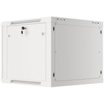Armario Rack mural 19" 9U F600 600x600x512mm pared desmontado DIY blanco Lanberg - WK36900 - 04