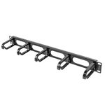 Panel pasacables para armario rack 19" de 5 de anillas 1U Lanberg AK-1205-B - RM13800 - 03