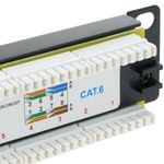 Patch panel 10" para armario rack 12-Port RJ45 Cat.6 UTP 1U - TR03400 - 04
