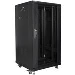 Armario Rack 19" de pie 22U F600 600x600x1159mm negro Lanberg - WL50300 - 01