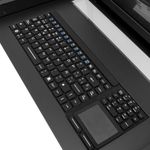 Consola IP65 para armario rack 19" 1U. Teclado mousepad y pantalla 17" VGA para servidor rack - RK02400 - 04