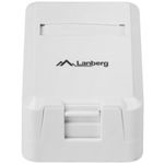 Caja de montaje de superficie Lanberg para Keystone 1 puerto OK1-0001-W - RX18100 - 02