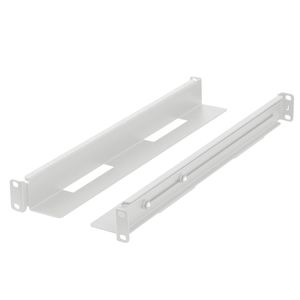 Guías laterales rack 19" 1U ajustables de fondo 397mm hasta 680mm 90Kg blanco
