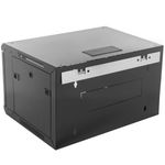 Armario rack mural 19'' 4U 600x300x283 mm de pared SOHORack de RackMatic de color negro RAL 9005 - WM43000 - 02