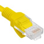 Cable de red ethernet Cat. 6 UTP de 1 m de color amarillo fluke tested PCU6-10CC-0100-Y - RJ13300 - 03